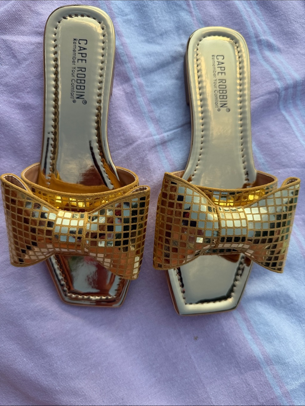 NWOT Cape Robbin Juju Sandals Slides for Women’s Mules Shoes with Bow 7.5
